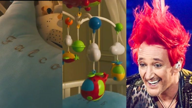 Michał Wiśniewski pokazuje łóżeczko syna Falco Amadeusa