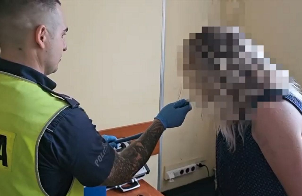 W takim stanie jechała na prace społeczne. Policja nagrała jej desperacką ucieczkę