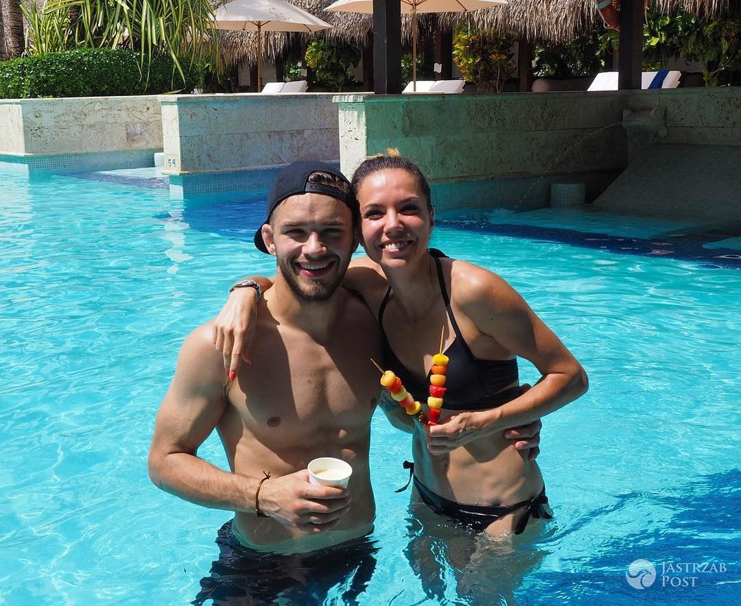 Adam Niedźwiedź i Joanna Jóźwik na wakacjach na Dominikanie