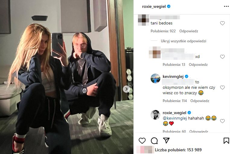 Roksana Węgiel i Kevin Mglej odpowiadają internaucie