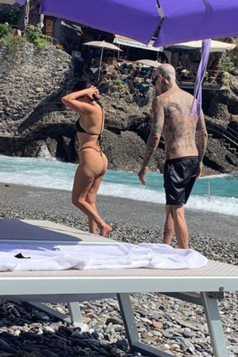 Wakacje Kourtney Kardashian i Travisa Barkera