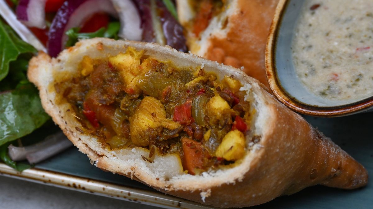 Indyjskie pierogi z aromatycznym farszem