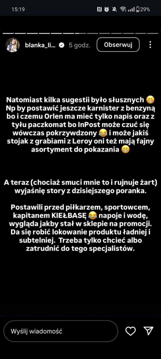 Blanka Lipińska o konferencji z udziałem Roberta Lewandowskiego