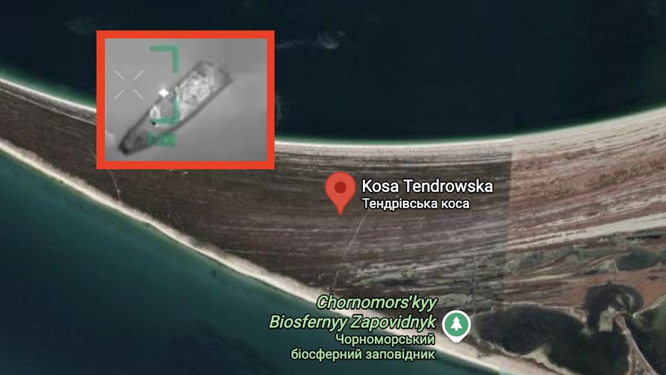 Służby Ukrainy poinformowały o operacji na wyspie Tendra Spi