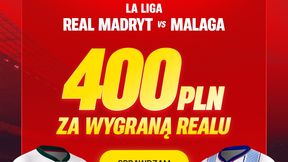 Real Madryt – Malaga: bonus 400 zł za zwycięstwo Realu. Szalona akcja Superbet!