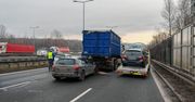Katowice: Poranne kolizje na A4. Dwa pasy zablokowane