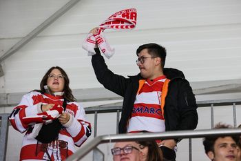 Na trybunach. Kibice Comarch Cracovii cieszyli się z efektownej wygranej. Zdjęcia