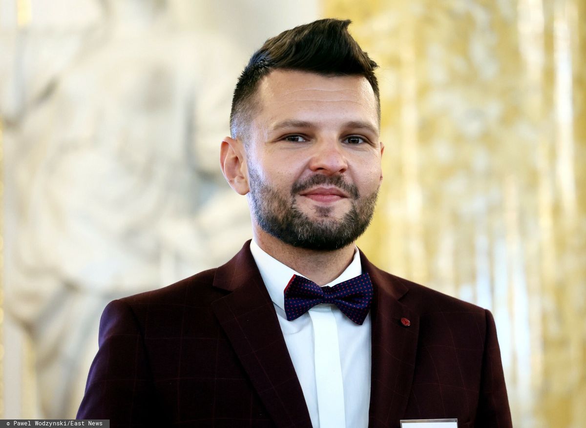 Dariusz Martynowicz podczas Gali Nauczyciel Roku 2021 
