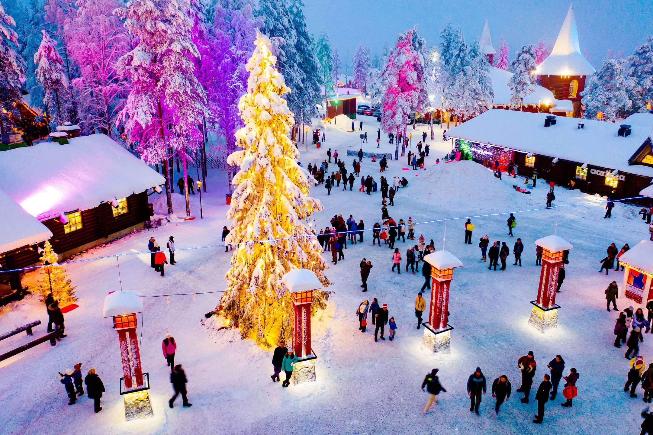 Rovaniemi z lotu ptaka