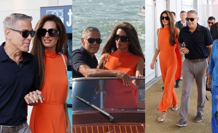 George i Amal Clooneyowie w Wenecji