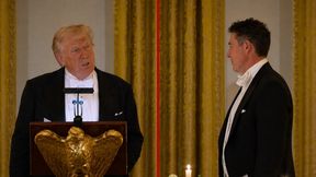 Trump był w trakcie uroczystego przemówienia. Nagle zwrócił się do znanego sportowca