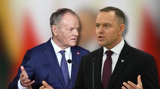 Tusk odpowiada Nawrockiemu. "Od moich wnuczek wara"