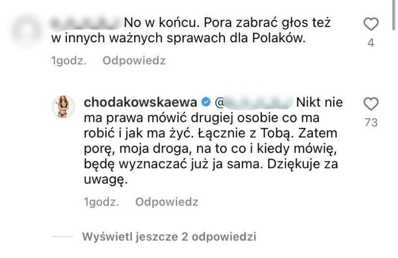 Ewa Chodakowska komentuje słowa Jarosława Kaczyńskiego