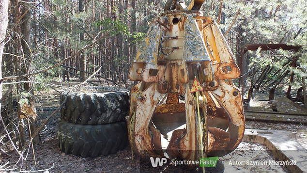 Chwytak, którego używano do usuwania elementów reaktora po wybuchu. To jedno z najbardziej napromieniowanych miejsc w strefie zamkniętej