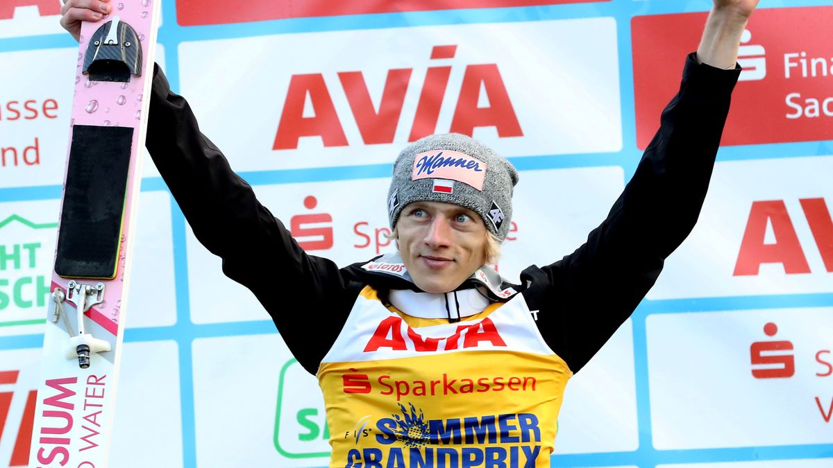 Na zdjęciu Dawid Kubacki, triumfator Letniego Grand Prix 2017
