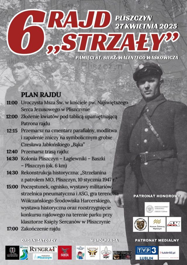 Rajd Pamięci st. sierż. Walentego Waśkowicza „Strzały”. Przejdą śladem żołnierzy antykomunistycznego podziemia