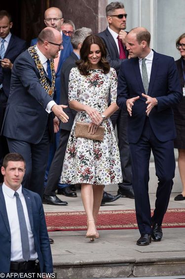 Księżna Kate i książę William na spotkaniu z Pawłem Adamowiczem