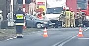 Wypadek na przejeździe kolejowym w Starej Łubiance