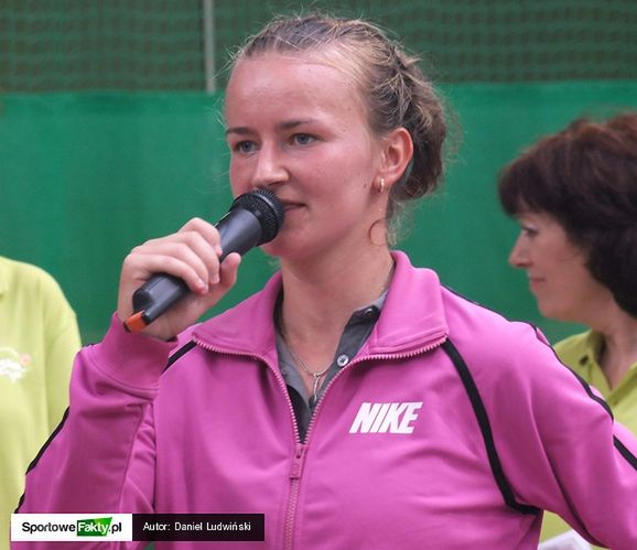 Barbora Krejcikova w lipcu 2014 roku wygrała turniej ITF w Toruniu