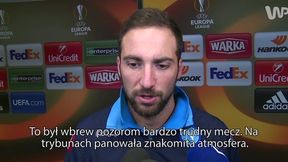 Higuain: Legia to dobra, poukładana drużyna