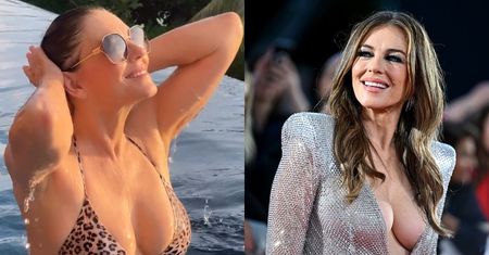 60-letnia Elizabeth Hurley zachwyca OBŁĘDNĄ figurą na rajskich wakacjach. Upływ czasu jej nie dotyczy? (FOTO)