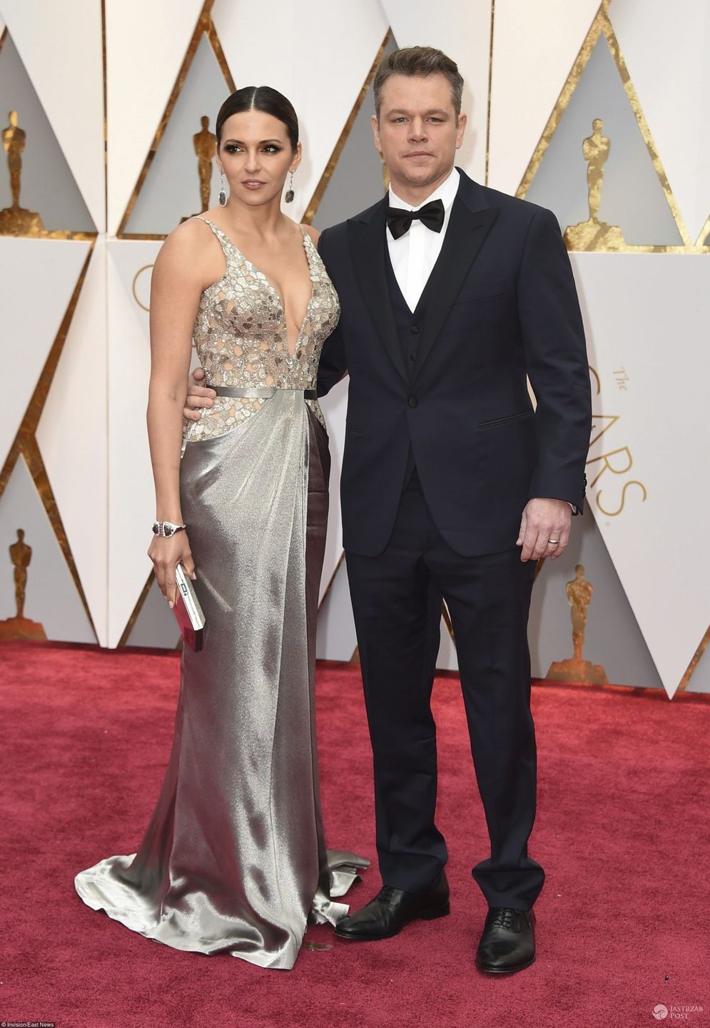 Luciana Barroso i Matt Damon - Oscary 2017