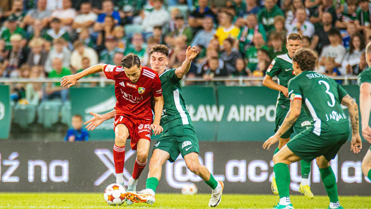 Materiały prasowe / Arkadiusz Wiśniewski/Miedź Legnica / Mecz Betclic I ligi: Śląsk Wrocław - Miedź Legnica