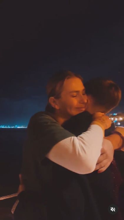 Monika Goździalska z synem