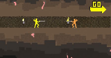 Nidhogg - recenzja. Minimalistyczna bijatyka o szaleńczym tempie