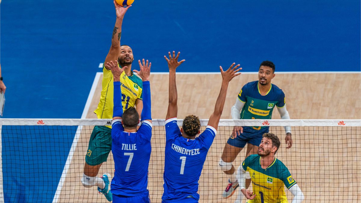 Materiały prasowe / FIVB / Mecz Ligi Narodów: Brazylia - Francja