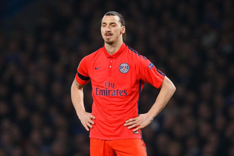 "Ibra" podczas meczu z Chelsea na Stamford Bridge