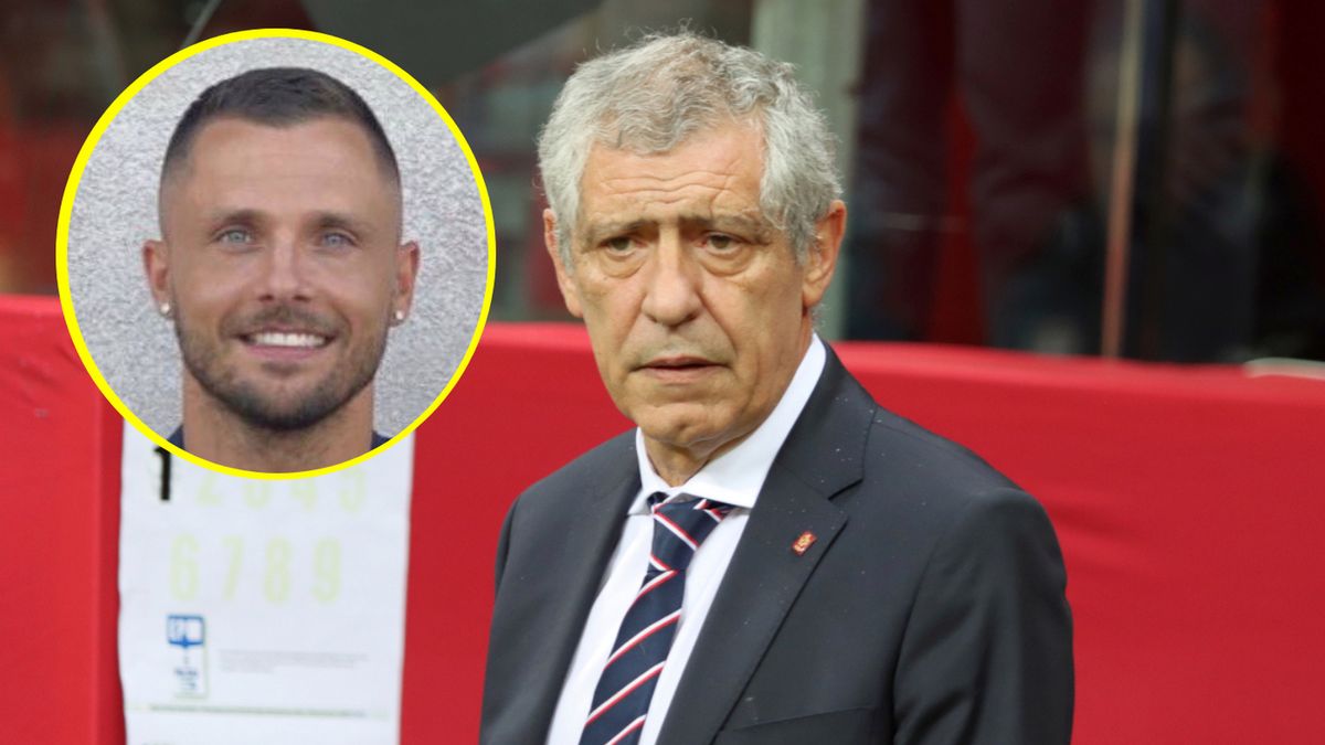 WP SportoweFakty / Mateusz Czarnecki / WP SportoweFakty / Twitter / Fernando Santos i Łukasz Gikiewicz w kółku