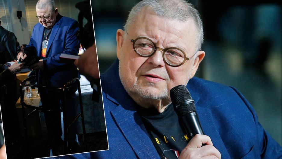 Wojciech Mann pojawił się na jednym z wydarzeń z balkonikiem. Zaczęły się pytania o zdrowie dziennikarza