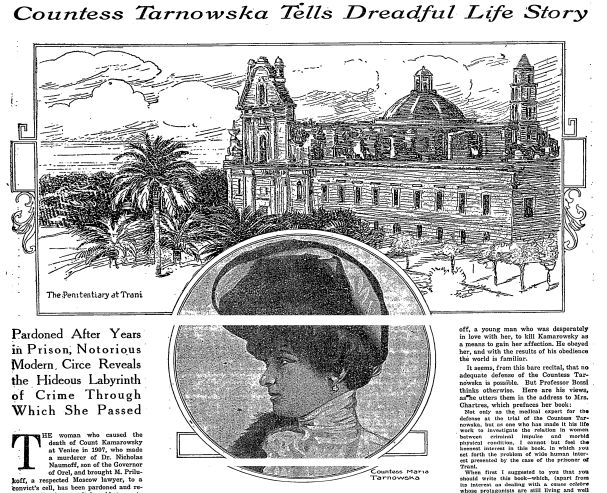 Fragment artykułu na temat Marii Tarnowskiej z „The New York Timesa”