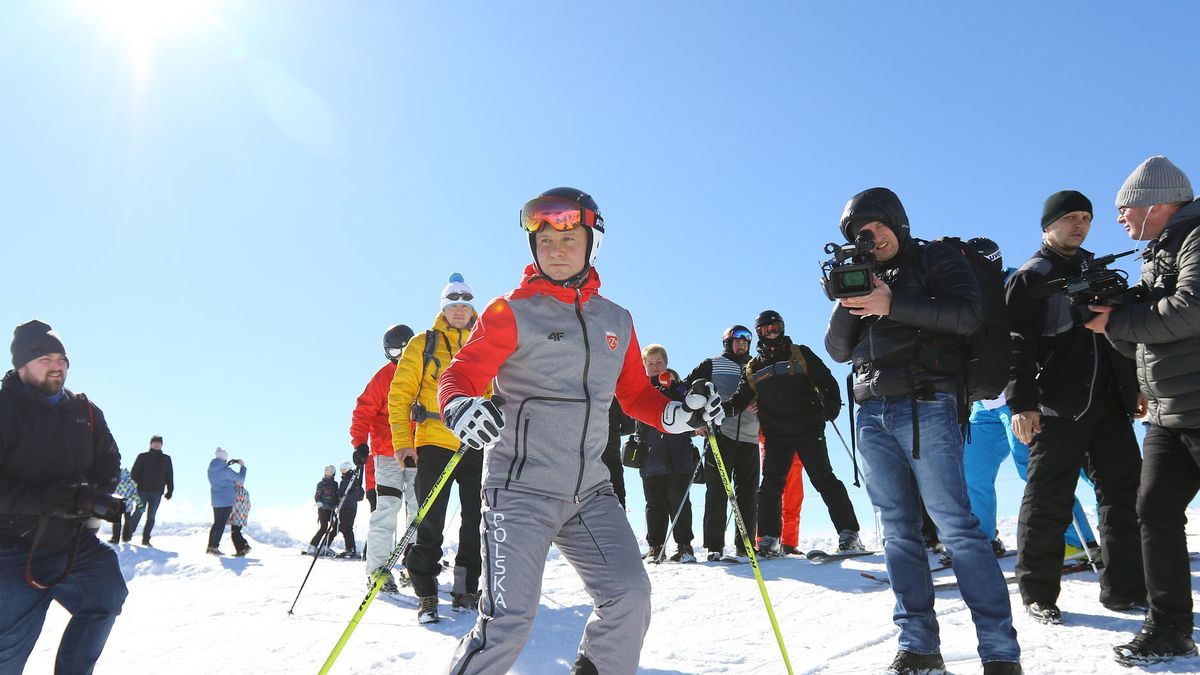 Na stokach w kurtce 4F szusuje prezydent.