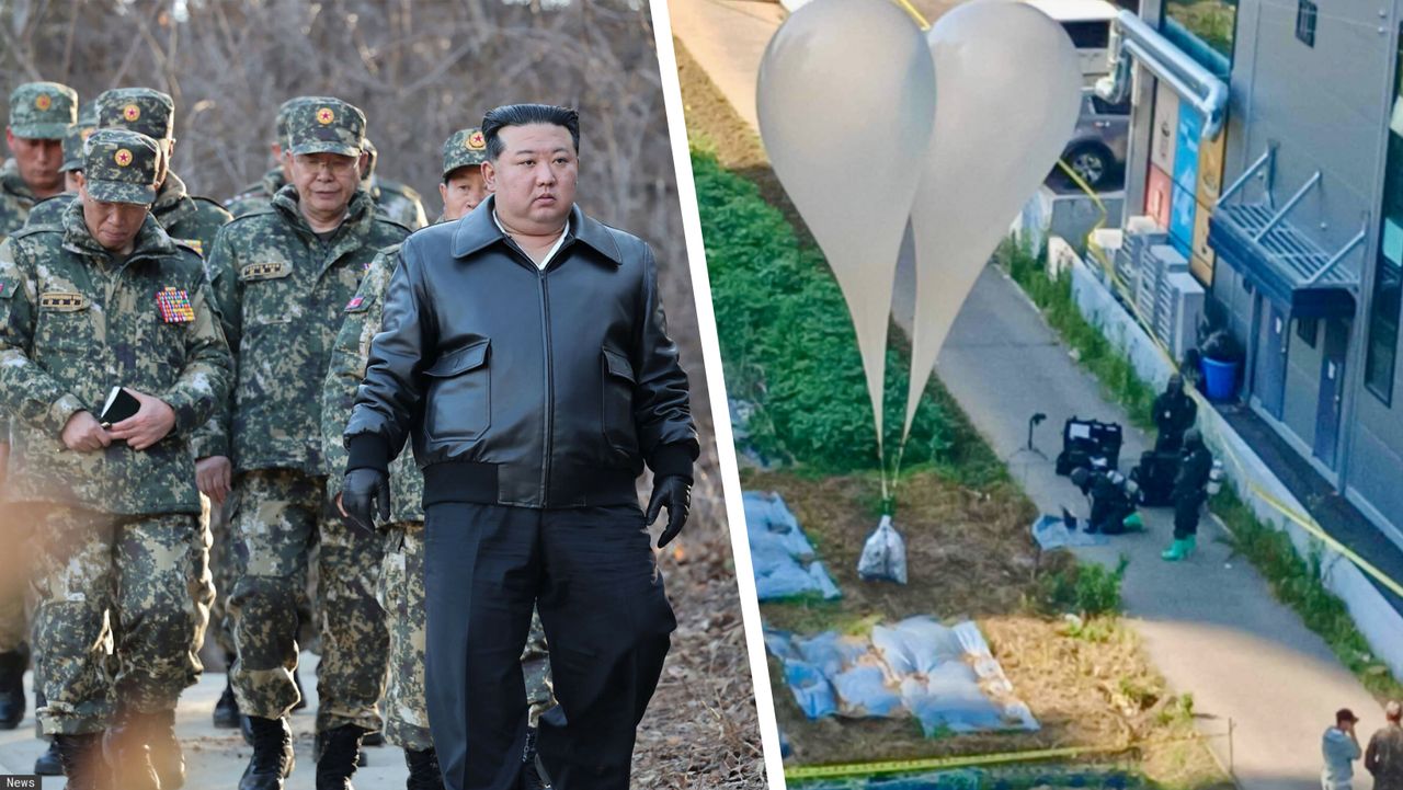 Alarm w Korei Południowej. 90 balonów ze śmieciami i odchodami