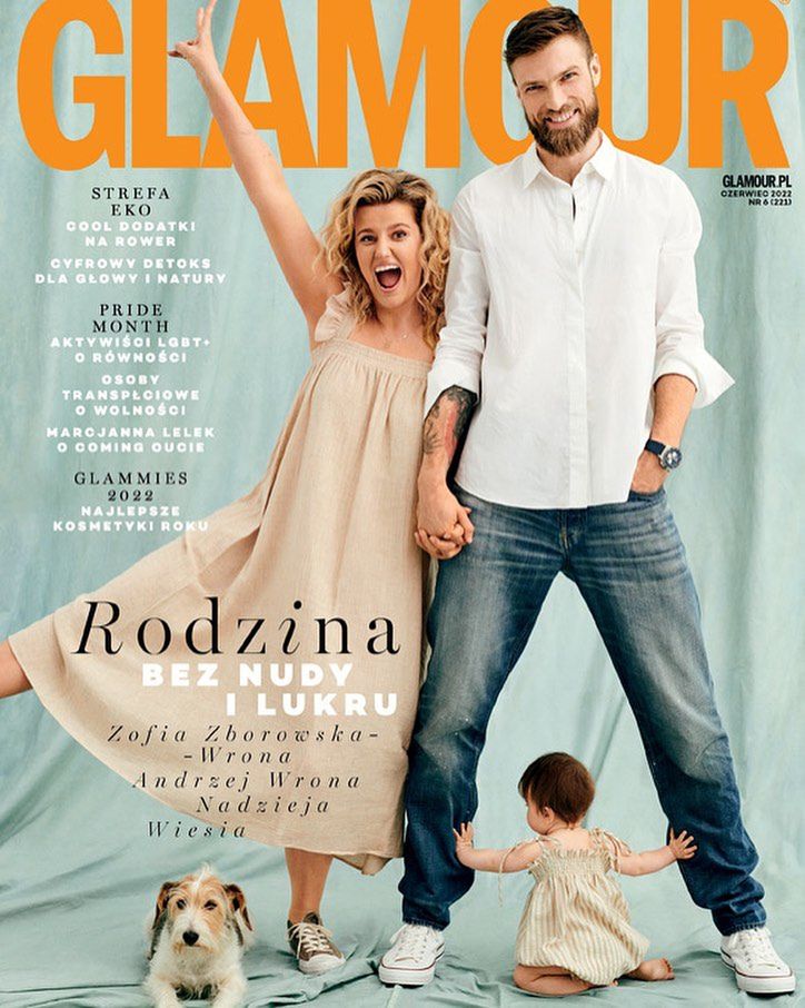 Zofia Zborowska i Andrzej Wrona na okładce Glamour