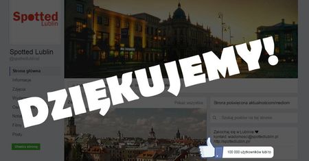 Mamy 100 000 fanów na Facebooku!