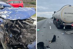 Tragedia na obwodnicy. Z auta niewiele zostało