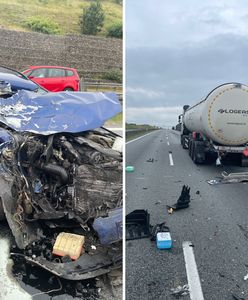 Tragedia na obwodnicy. Z auta niewiele zostało