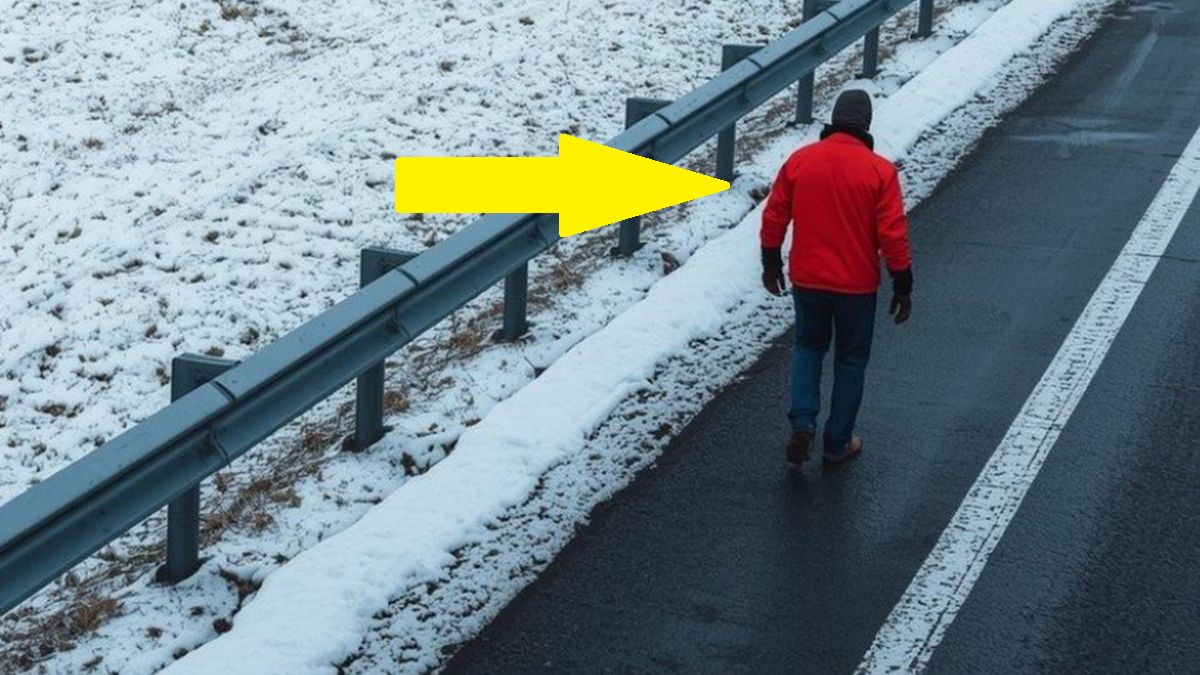 Mężczyzna szedł A1.