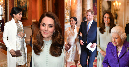 Meghan i Kate świętują z królową 50. rocznicę nadania Karolowi tytułu księcia Walii (ZDJĘCIA)