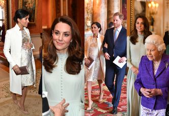 Meghan i Kate świętują z królową 50. rocznicę nadania Karolowi tytułu księcia Walii (ZDJĘCIA)