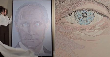 Namalowała portret Putina. Niewiarygodne, co widać w przybliżeniu