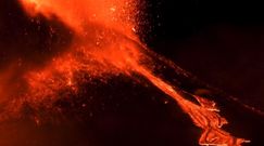 Erupcja wulkanu Etna. Spektakularne ujęcia z wybuchu na Sycylii