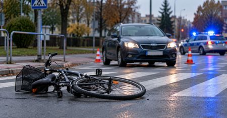Tragiczny wypadek w Ostrowcu Świętokrzyskim. 75-letnia rowerzystka potrącona przez samochód. Kobieta nie żyje