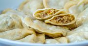Pierogi z opieńkami i kiszoną kapustą