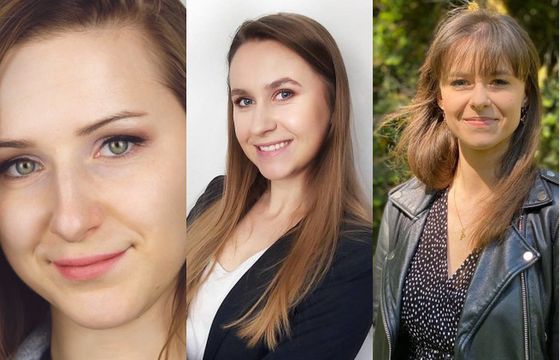 Paulina Pytel, Dominika Kościółek i Anna Kawecka w agencji Kamikaze