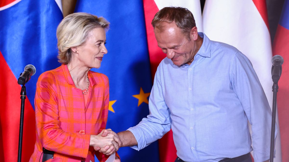 Ursula von der Leyen oraz Donald Tusk