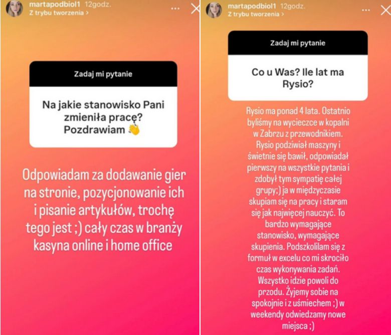 Marta Podbioł odpowiedziała na pytania fanów